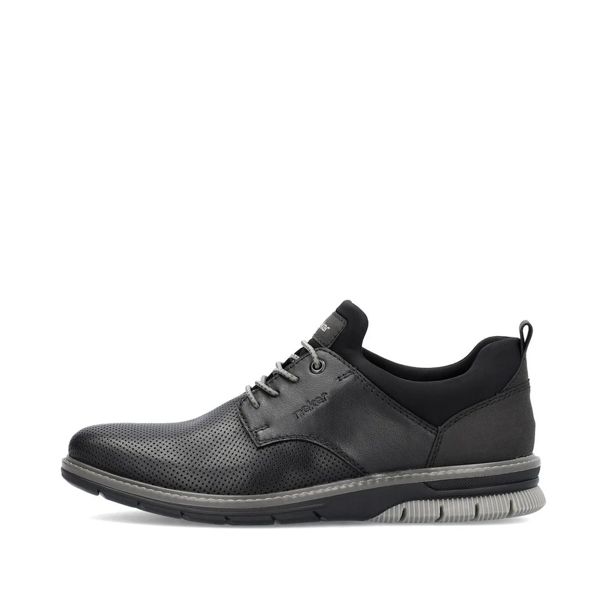 Rieker 14450 Men's Slip-On Shoes in Black - Image 4