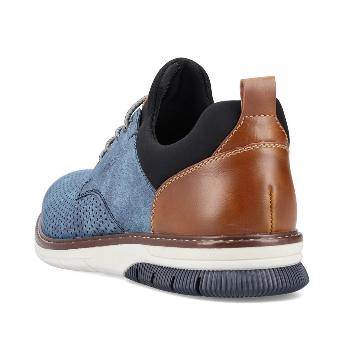 Rieker 14450 Men's Slip-On Shoes in Blue - Image 3