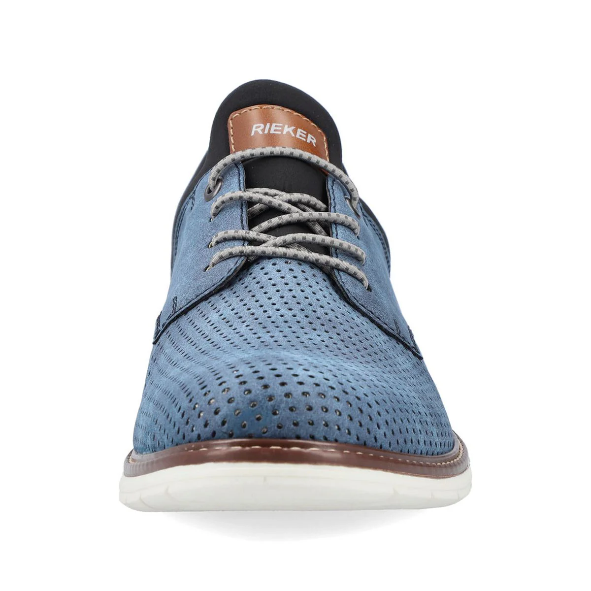 Rieker 14450 Men's Slip-On Shoes in Blue - Image 5