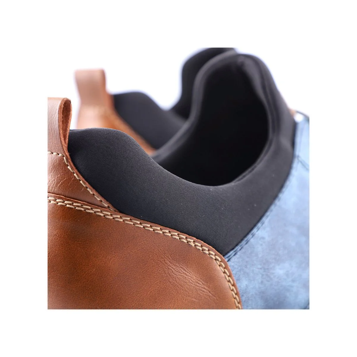 Rieker 14450 Men's Slip-On Shoes in Blue - Image 9