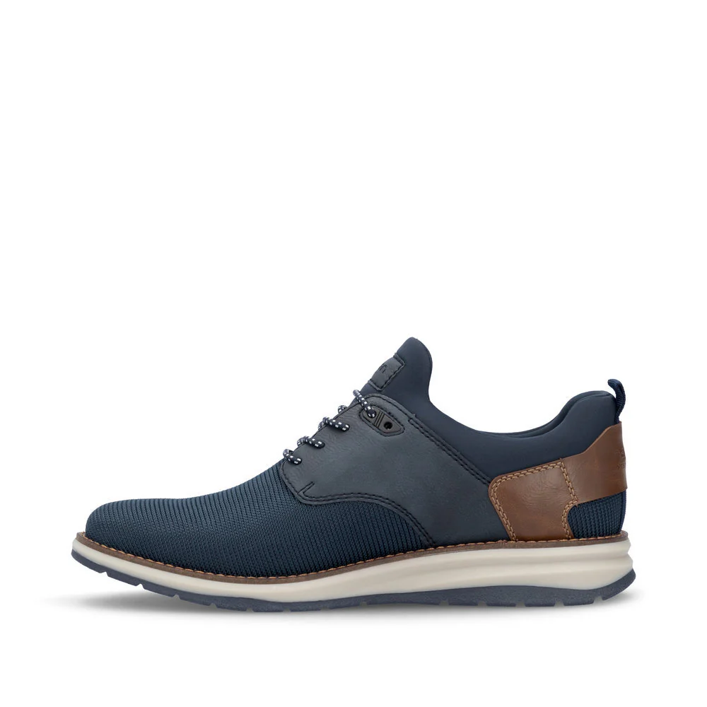 Rieker 14750 Men's Lace Up Shoe in Navy - Image 2