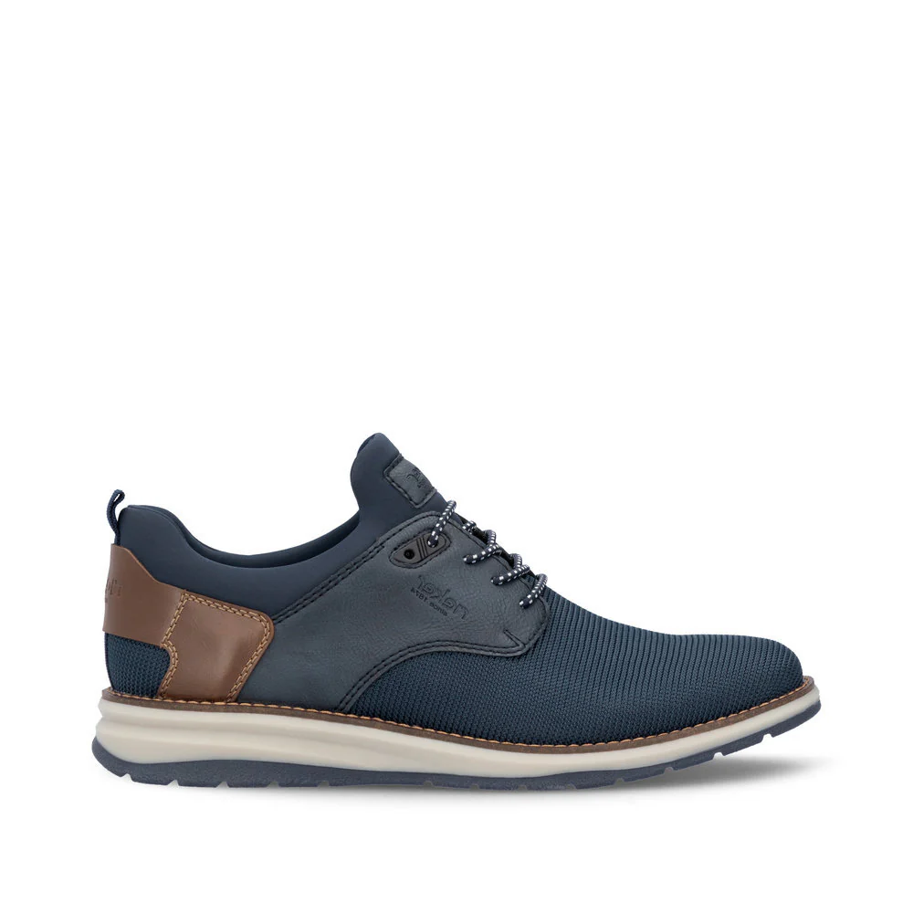 Rieker 14750 Men's Lace Up Shoe in Navy - Image 3