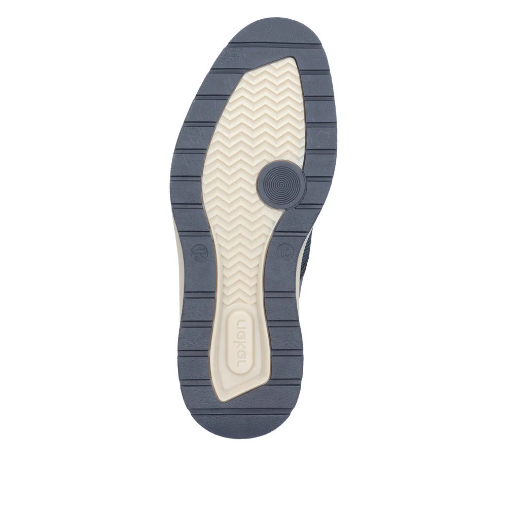 Rieker 14750 Men's Lace Up Shoe in Navy - Image 7