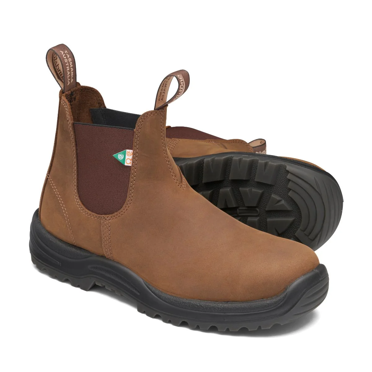 Blundstone 164 Work & Safety Unisex Boot in Saddle Brown - Image 3