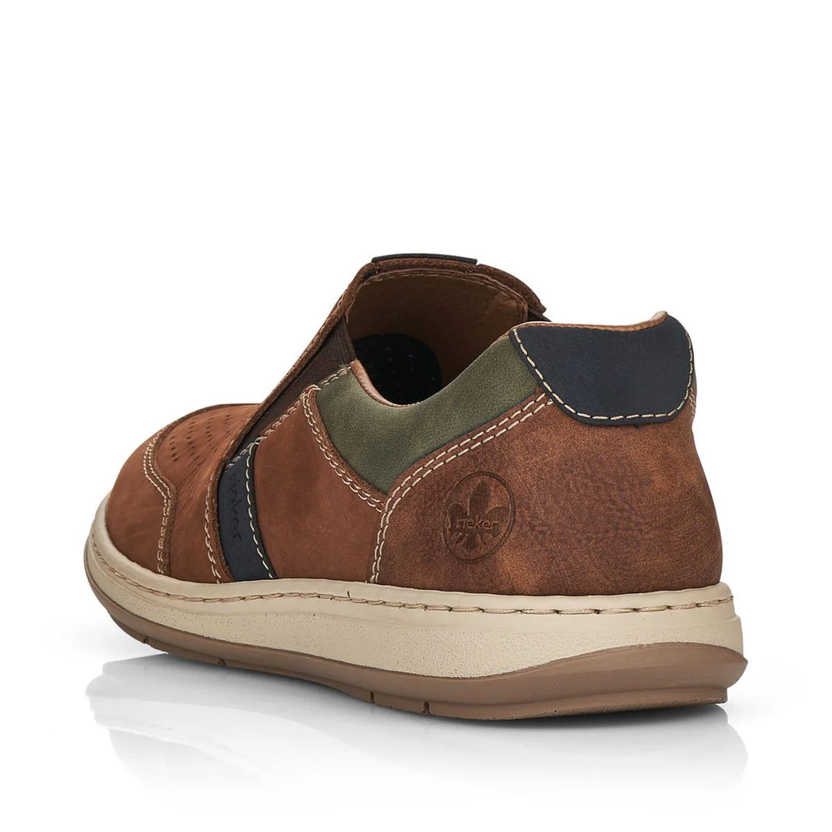 Rieker 17371 Men's Slip-On Shoes in Brown - Image 3