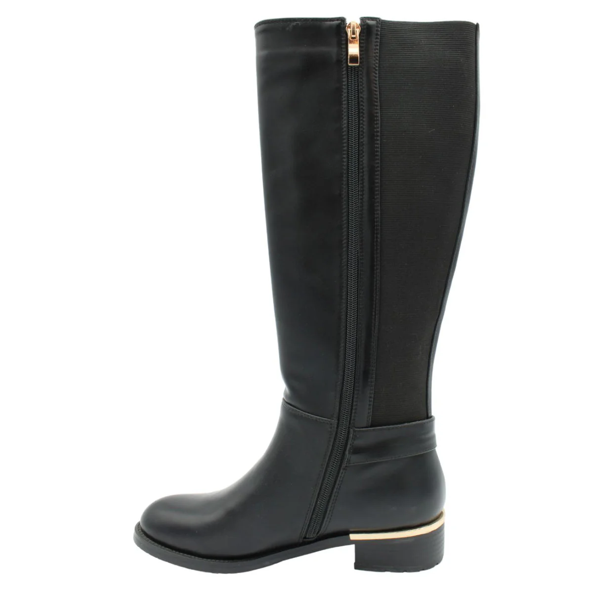 #2178 Womens Low Heeled Dress High Boot - Image 3