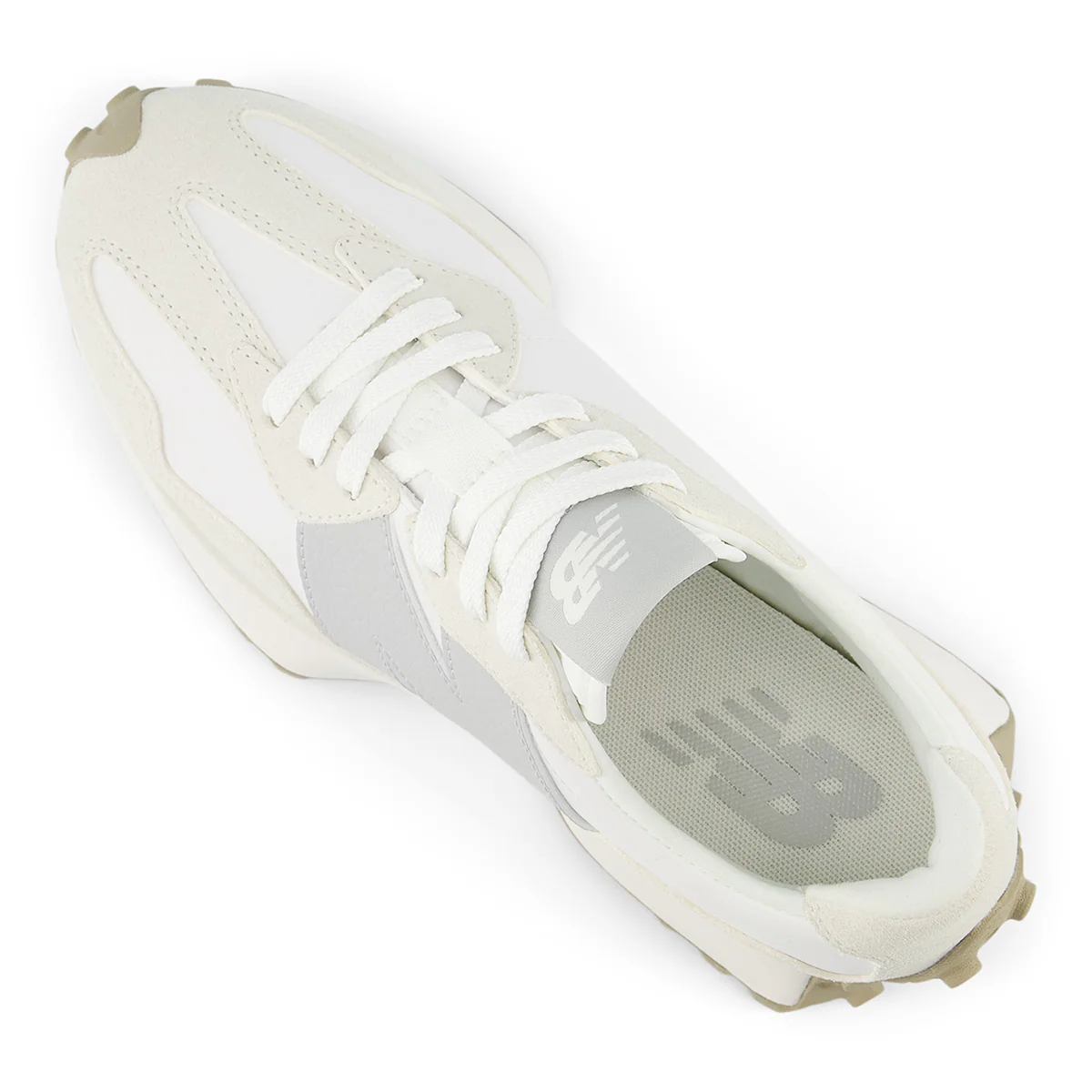 New Balance Women’s 327 Classic Retro Runner — Sea Salt/Grey - Image 4
