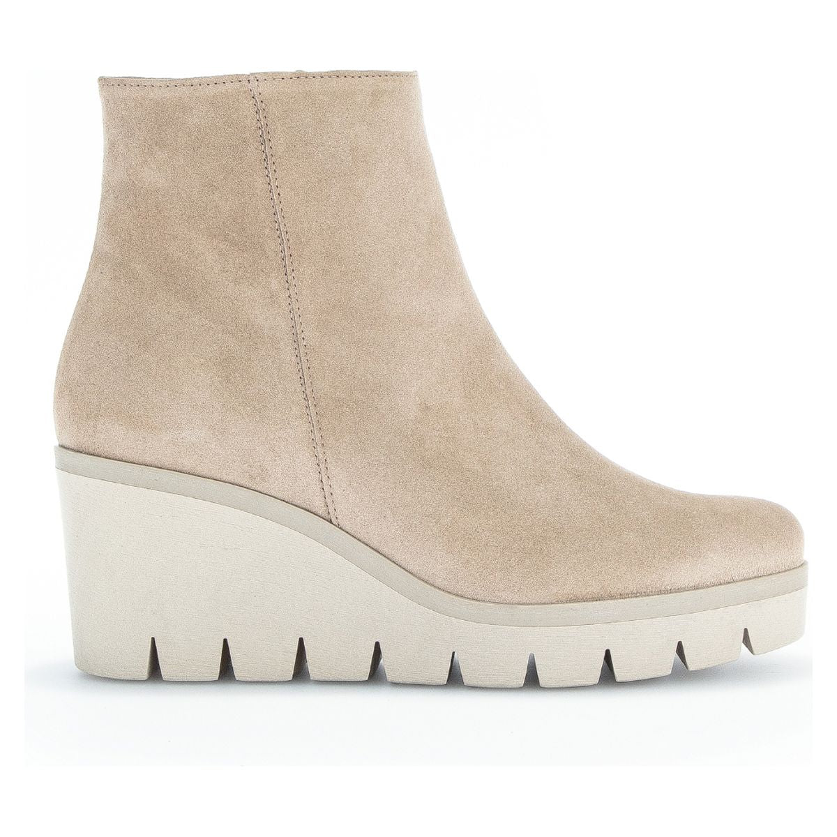 Gabor 780.12 Premium Suede Wedge Boot – Beige