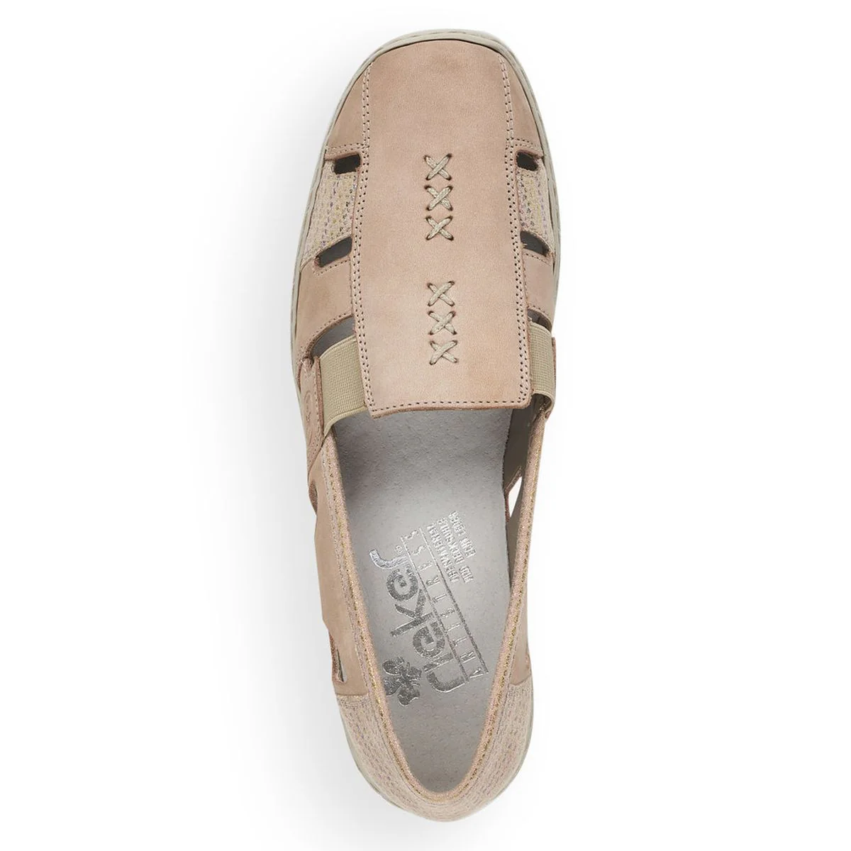 Rieker 41385 Women's Casual Slip-On in Beige - Image 5