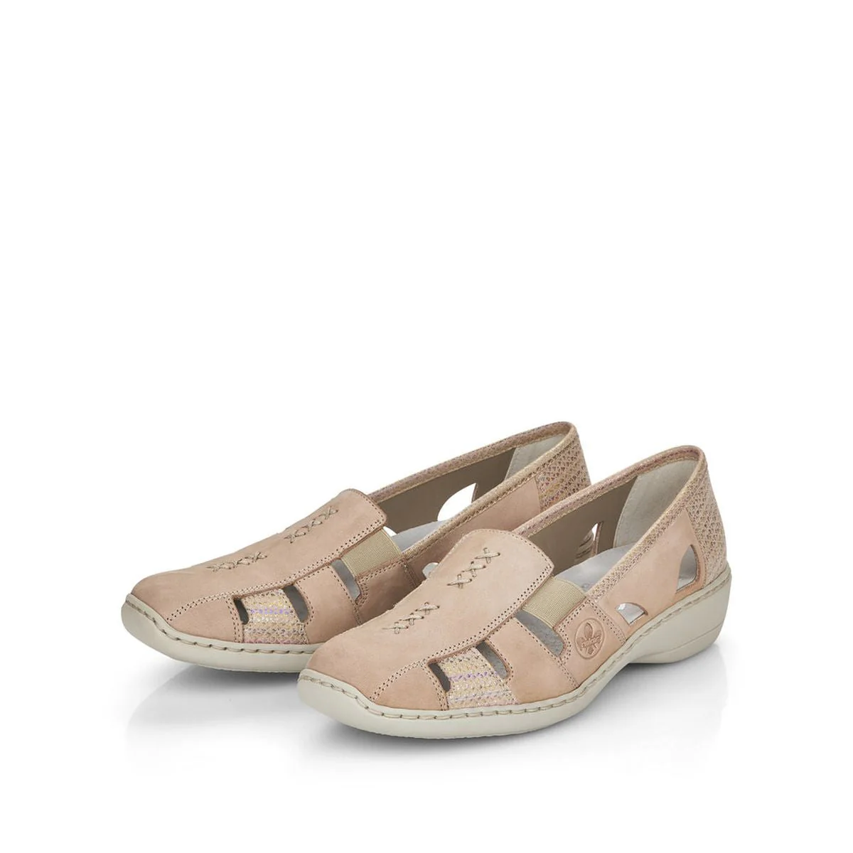 Rieker 41385 Women's Casual Slip-On in Beige - Image 7