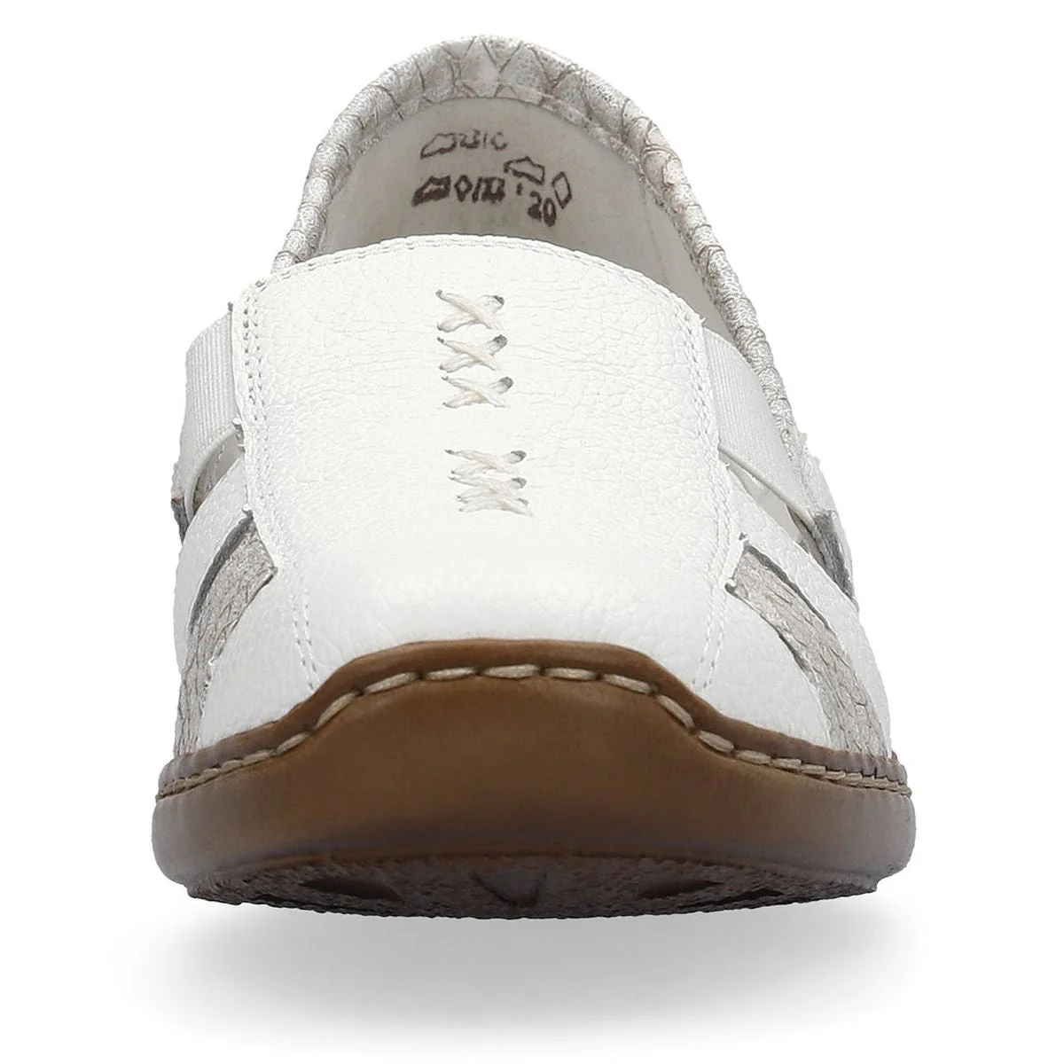 Rieker 41385 Women's Casual Slip-On in White - Image 5
