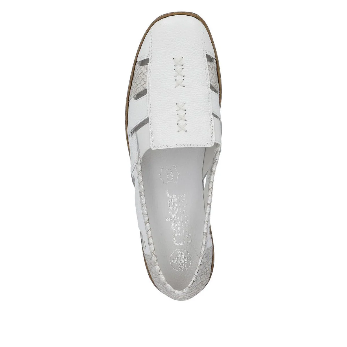 Rieker 41385 Women's Casual Slip-On in White - Image 6