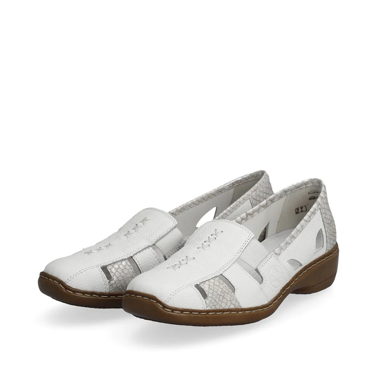 Rieker 41385 Women's Casual Slip-On in White - Image 8