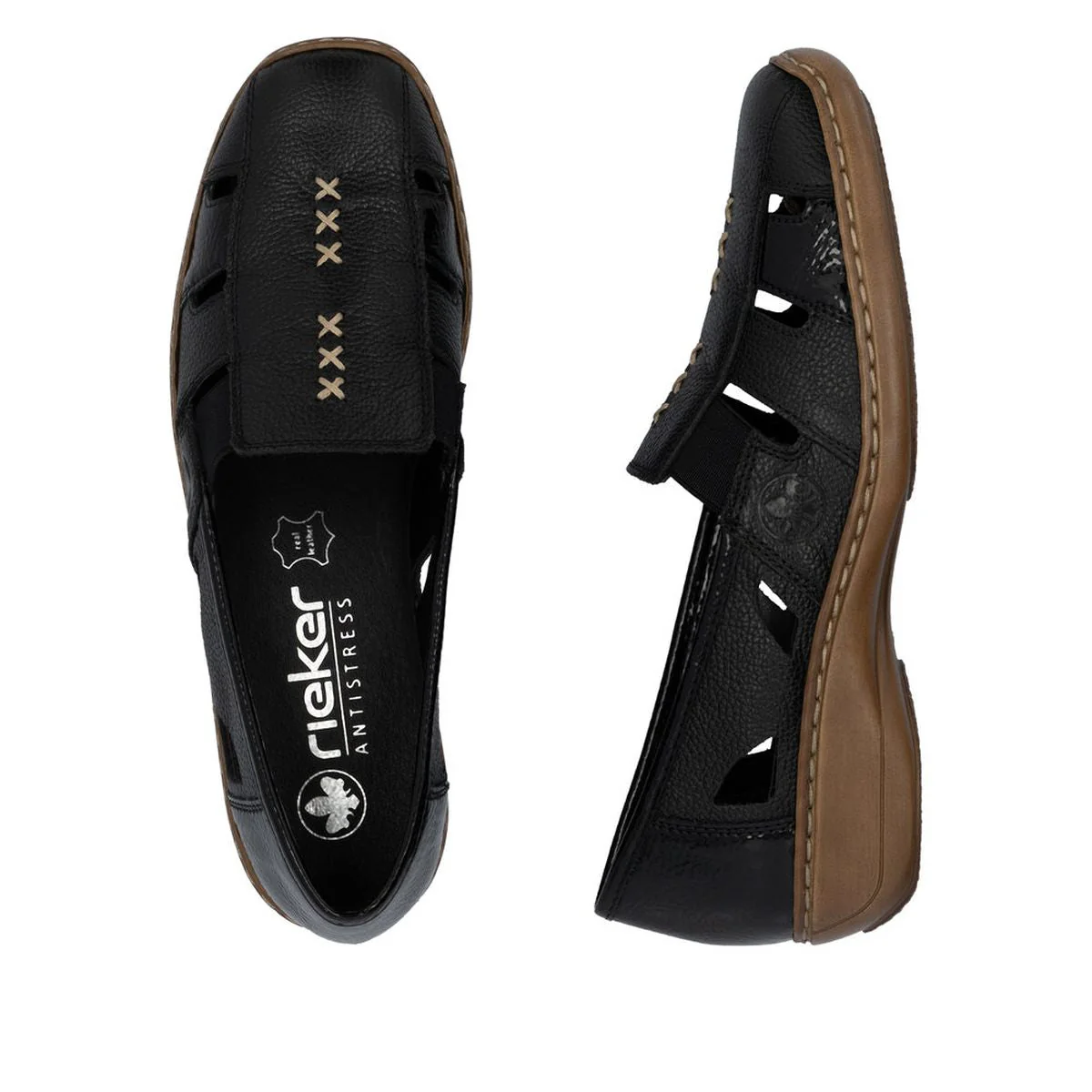 Rieker 41385 Women's Casual Slip-On in Black - Image 6
