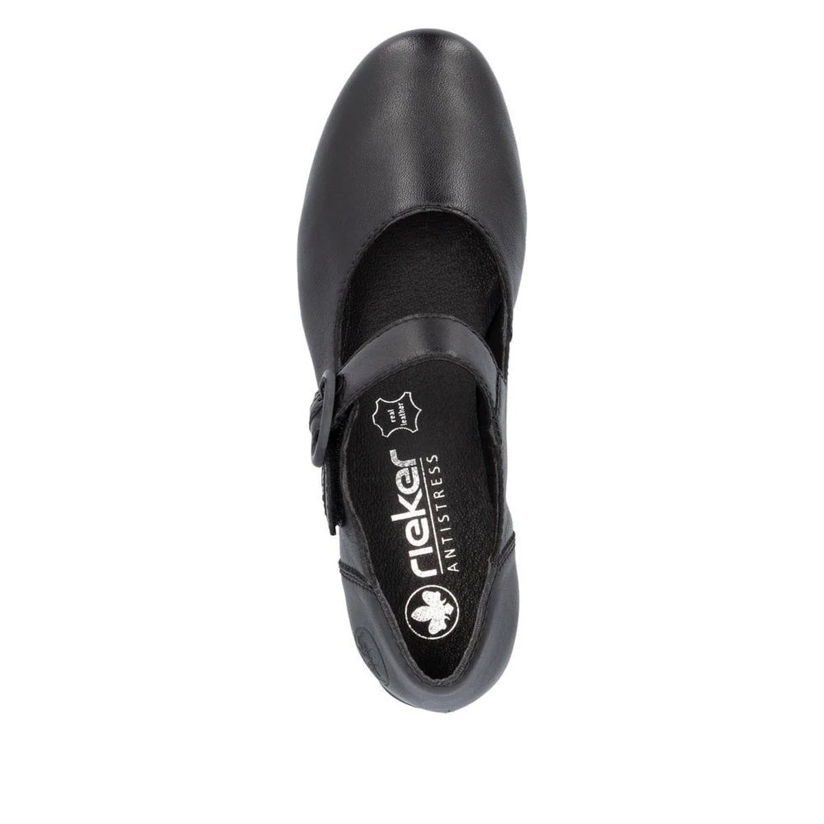 Rieker 41756 Women's Mary Jane Block Heel in Black - Image 3
