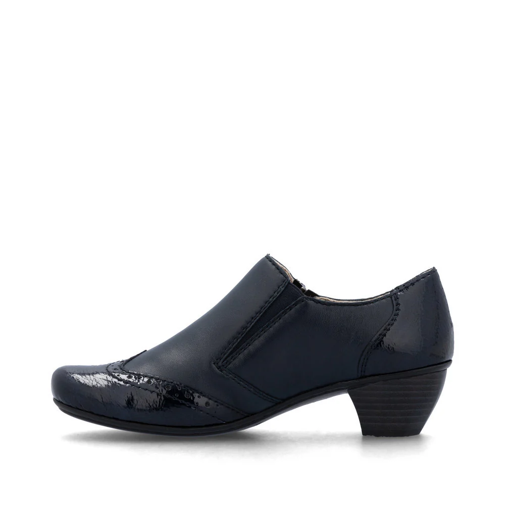 Rieker 41757 Women's Dress Block Heel in Blue - Image 2