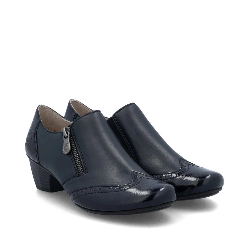 Rieker 41757 Women's Dress Block Heel in Blue - Image 5