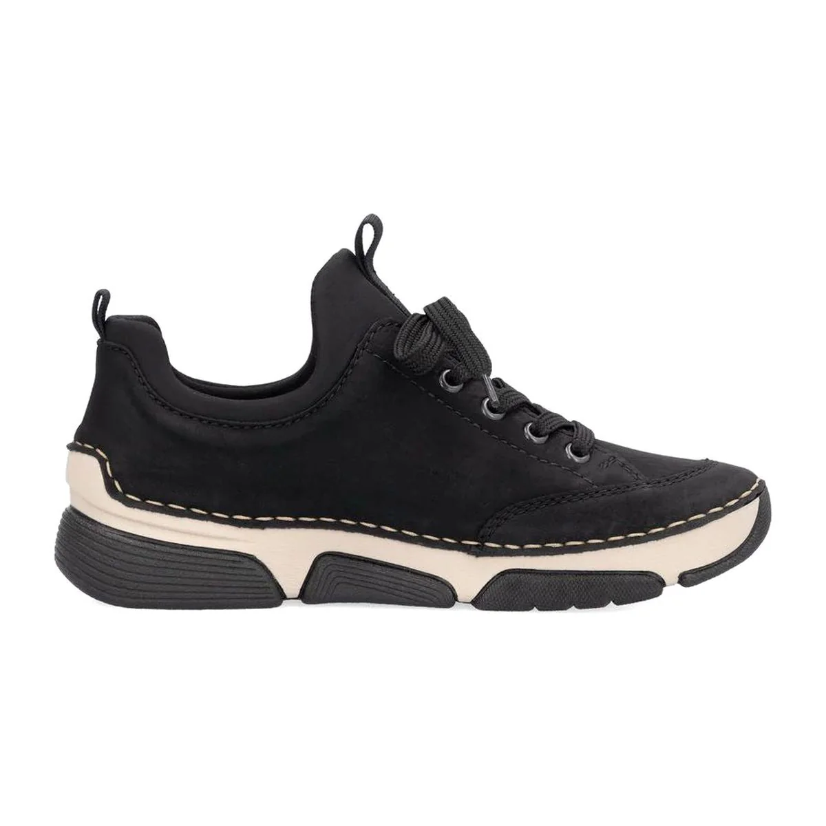 Rieker 45973 Women's Slip On Shoes in Black - Image 2
