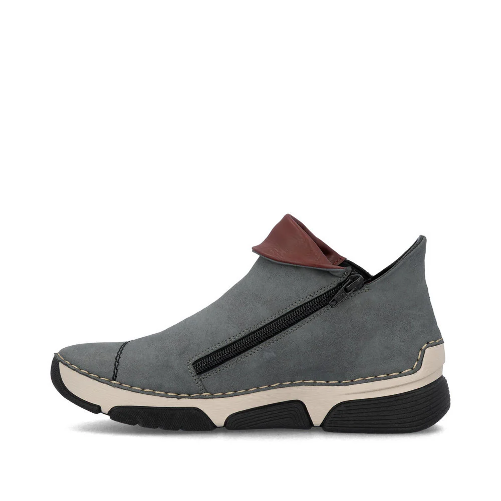 Rieker 45983 Women's Ankle Shoes in Grey - Image 2