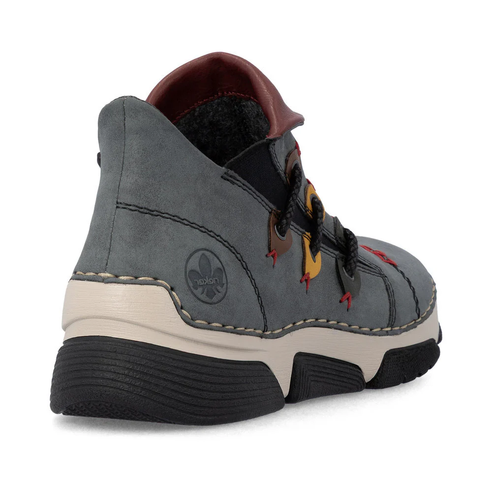 Rieker 45983 Women's Ankle Shoes in Grey - Image 3