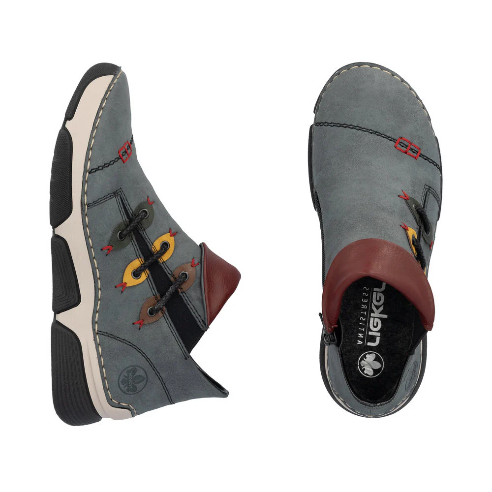 Rieker 45983 Women's Ankle Shoes in Grey - Image 6