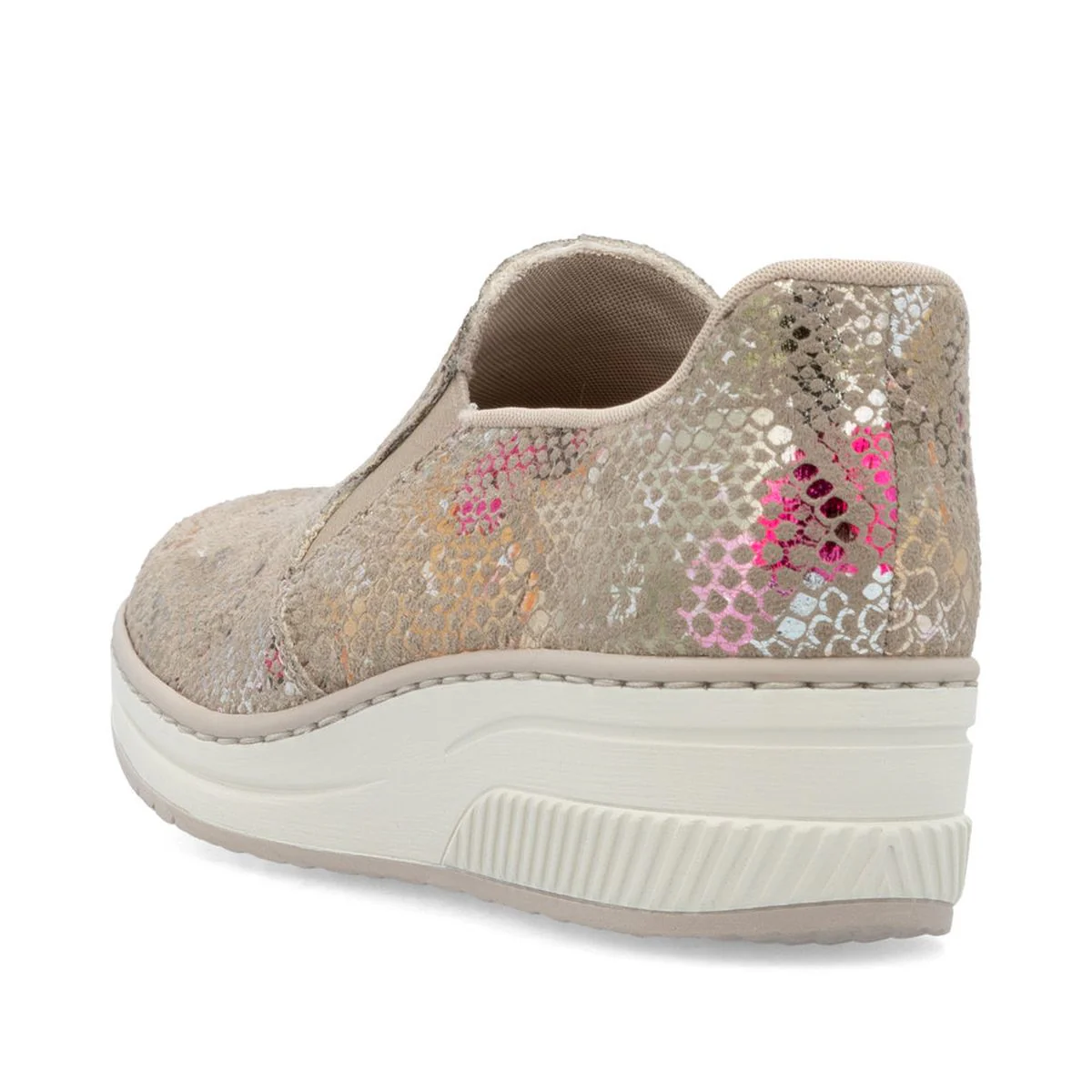 Rieker 48761 Women's Slip-On Shoe in Beige - Image 3