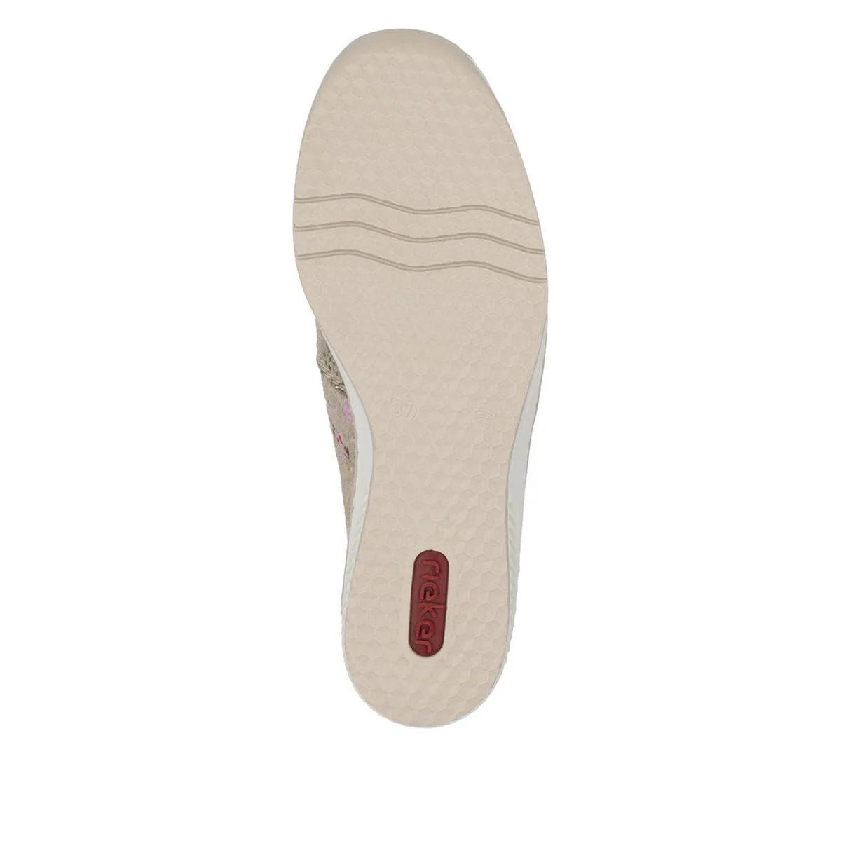 Rieker 48761 Women's Slip-On Shoe in Beige - Image 4