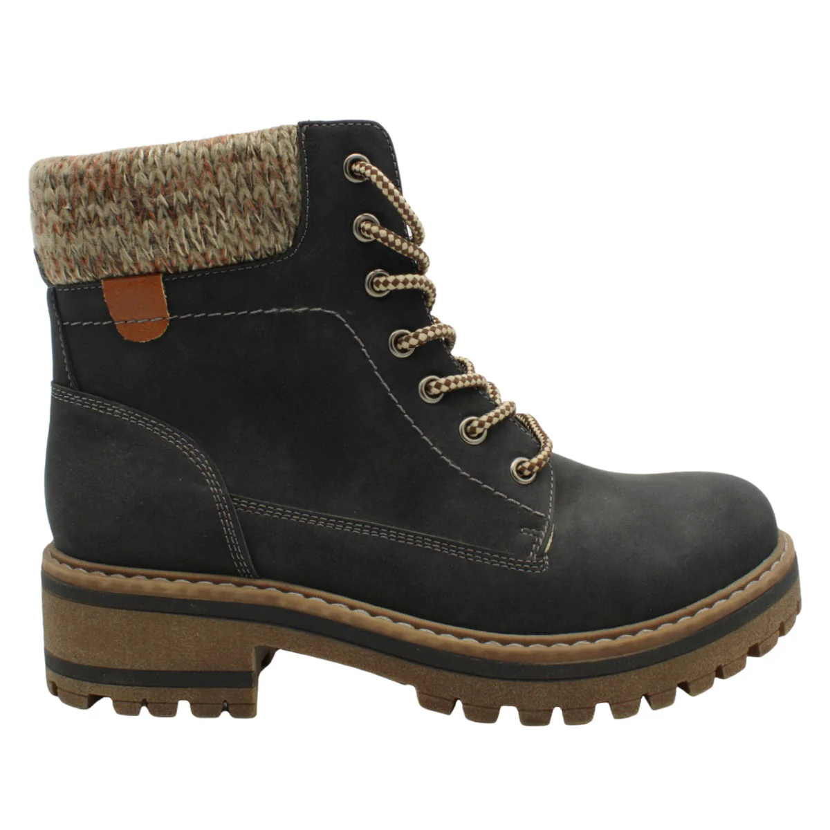 #5163 Side Zip Lace Boot