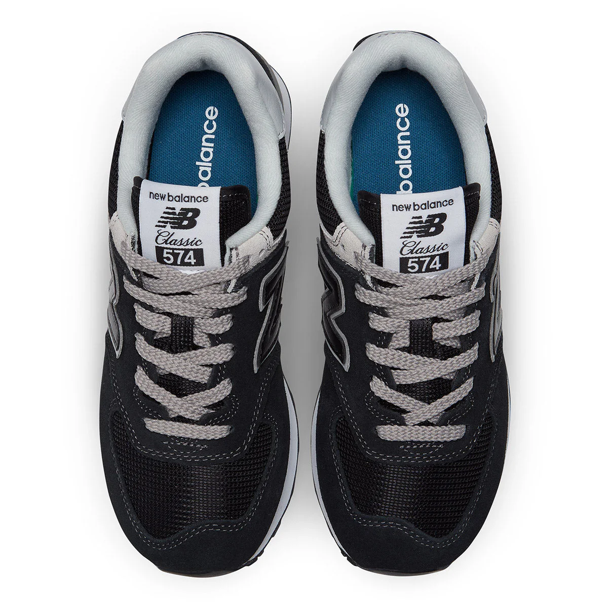 New Balance Women’s 574 Core Sneaker — Black/White - Image 3