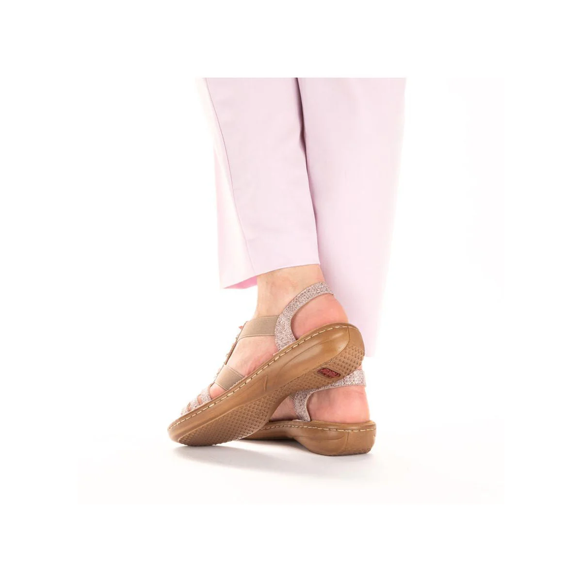Rieker 60818 Women's Strap Sandals in Pink - Image 8