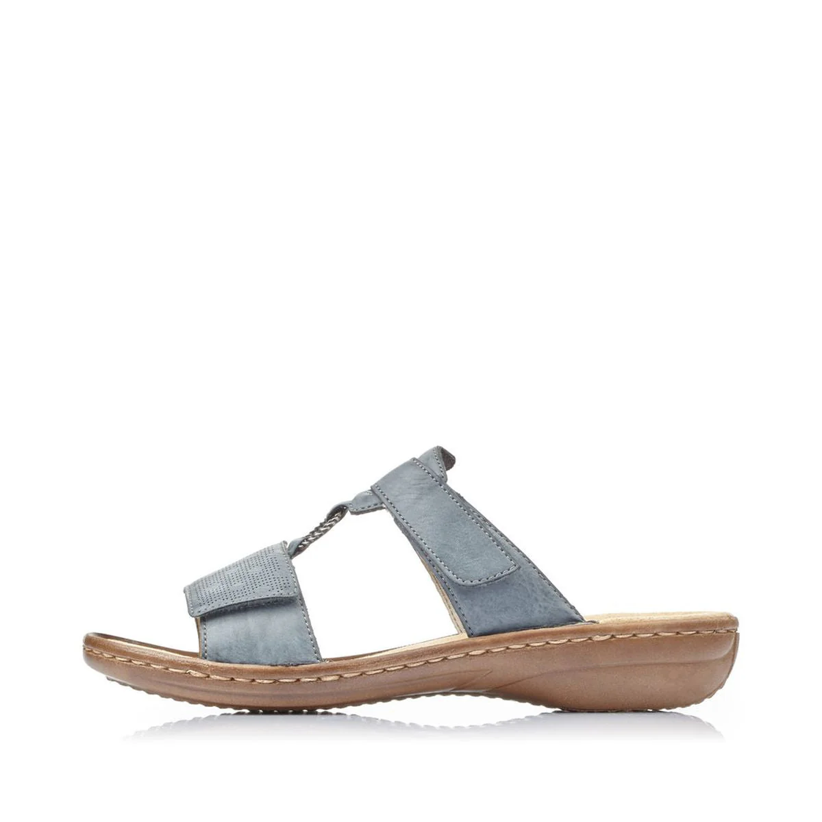 Rieker 60885 Women's Mule Sandals in Blue - Image 2