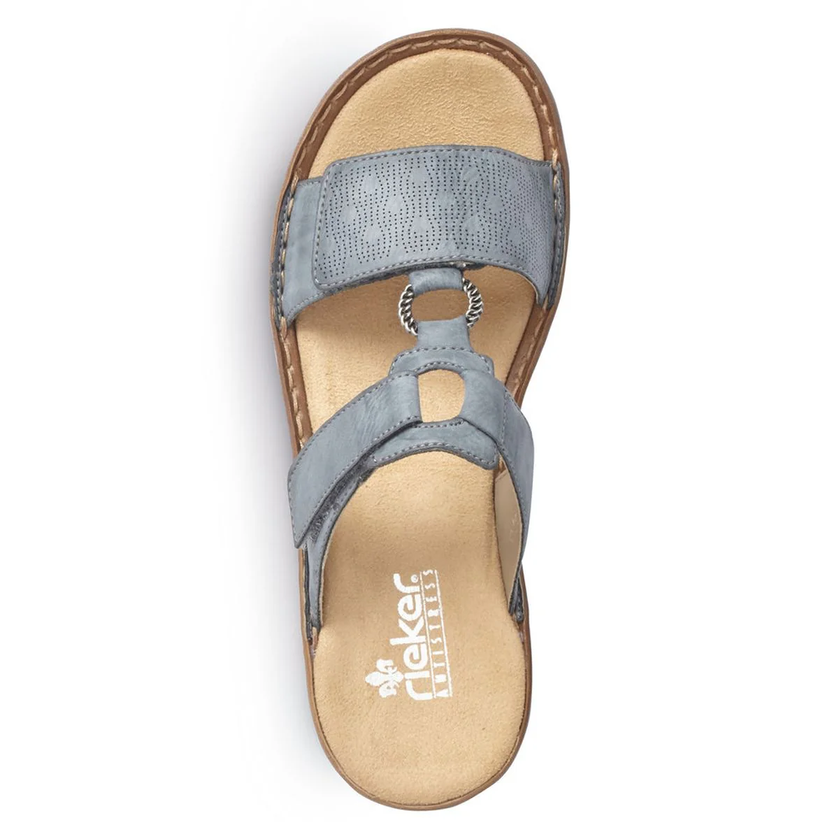 Rieker 60885 Women's Mule Sandals in Blue - Image 5
