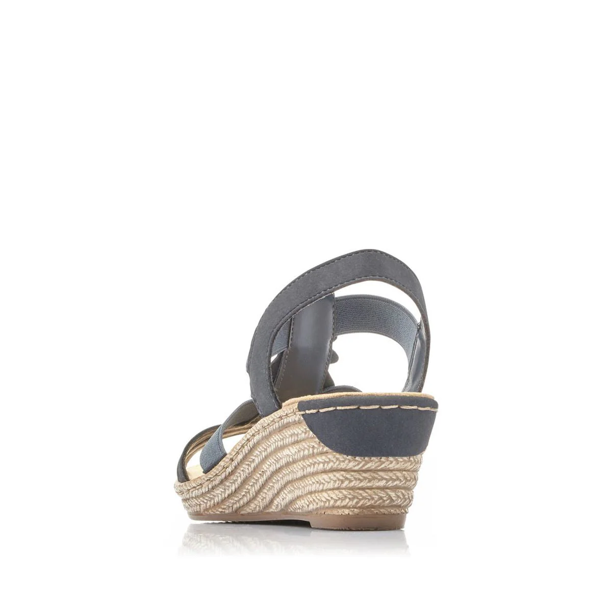 Rieker 62436 Women's Wedge Sandals in Blue - Image 3