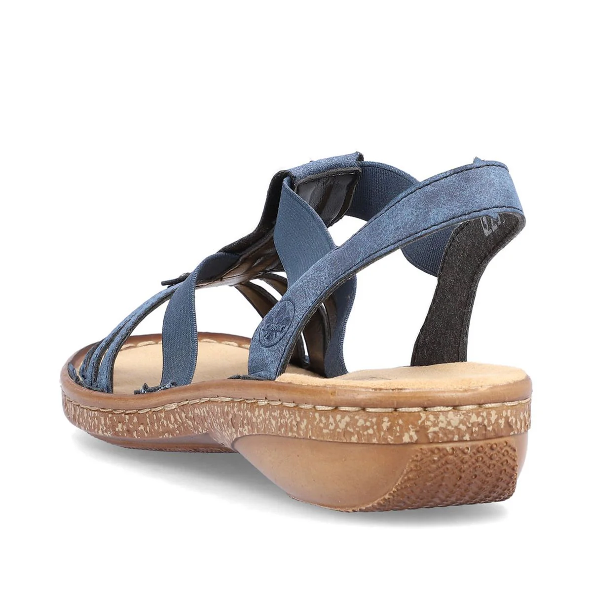 Rieker 628G9-16 Morelia Strap Sandals in Blue - Image 3