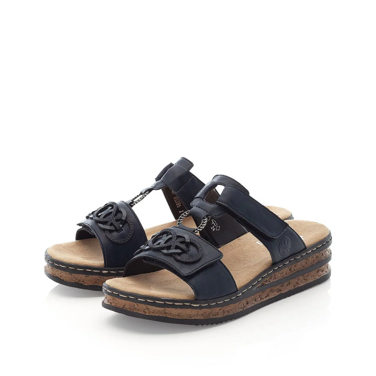 Rieker 62936 Mule Sandals in Blue - Image 4