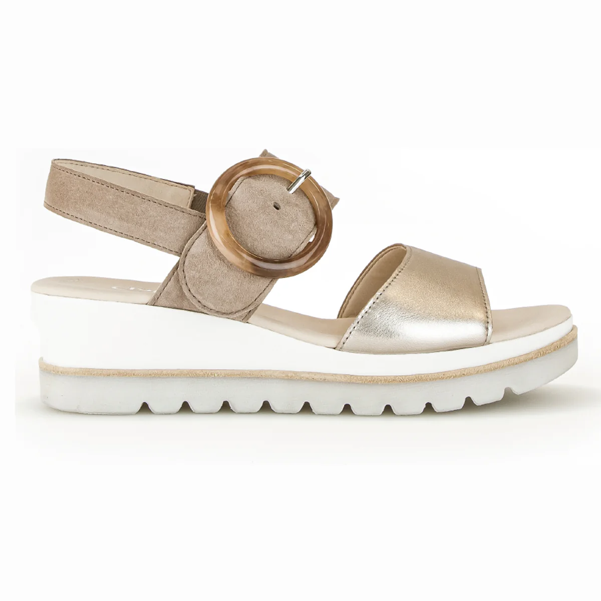 Gabor 645.62 Wedge Sandals – Pewter