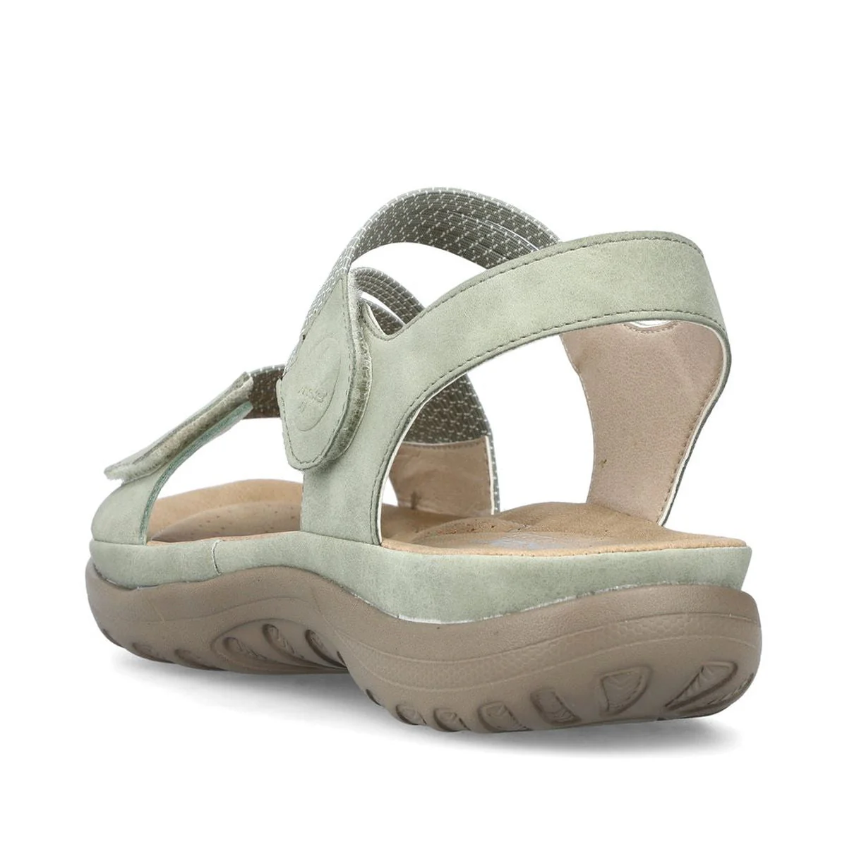 Rieker 64870 Velcro Strap Sandals in Green - Image 3