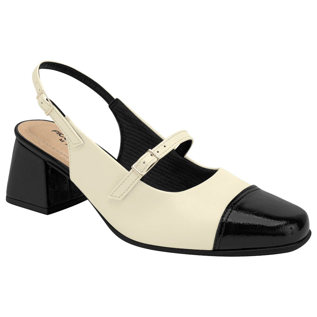 Sling Back Womans Two Tone Dress Heel 748033