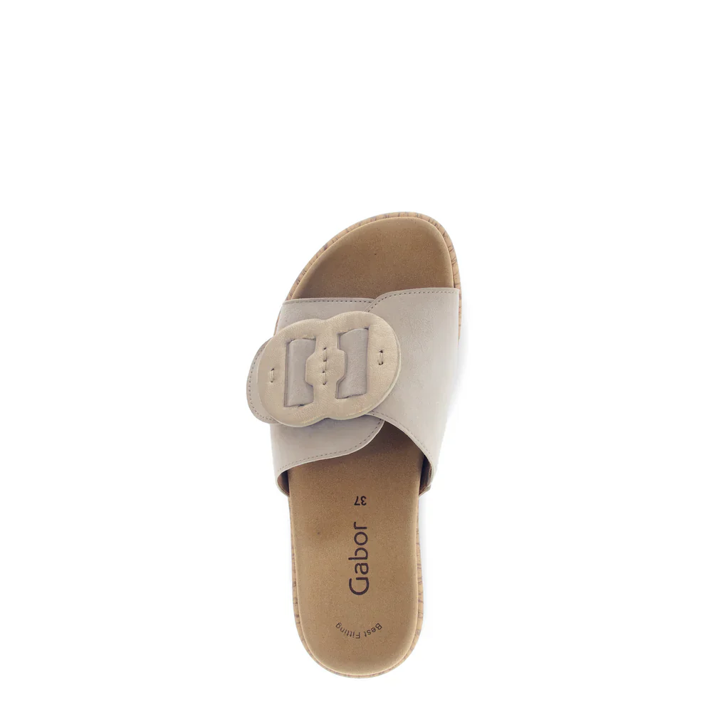 Gabor 760.12 Buckle Slide – Oak - Image 2