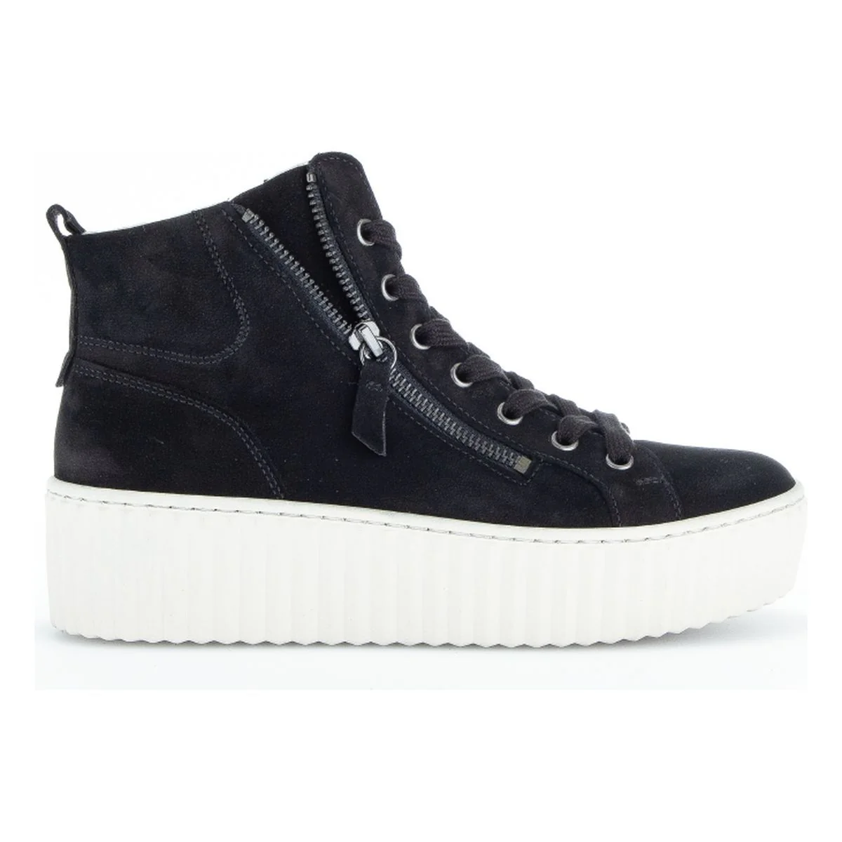 Gabor 710.17 Platform High Top Sneakers – Black