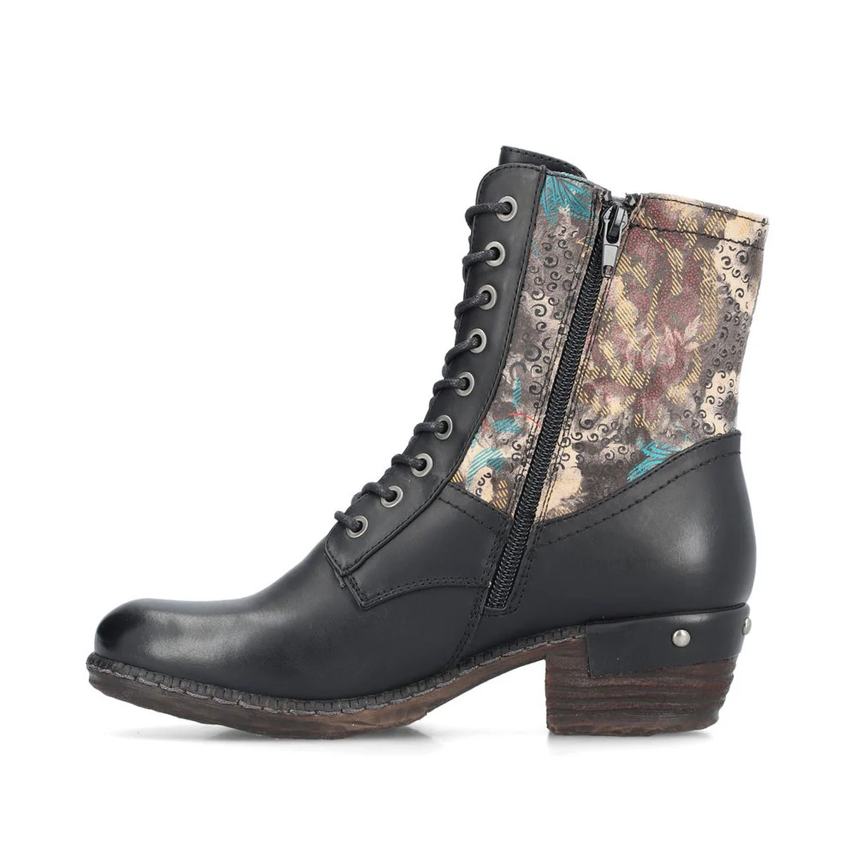 Rieker 93614 Patterned Lace Up Boots - Image 2