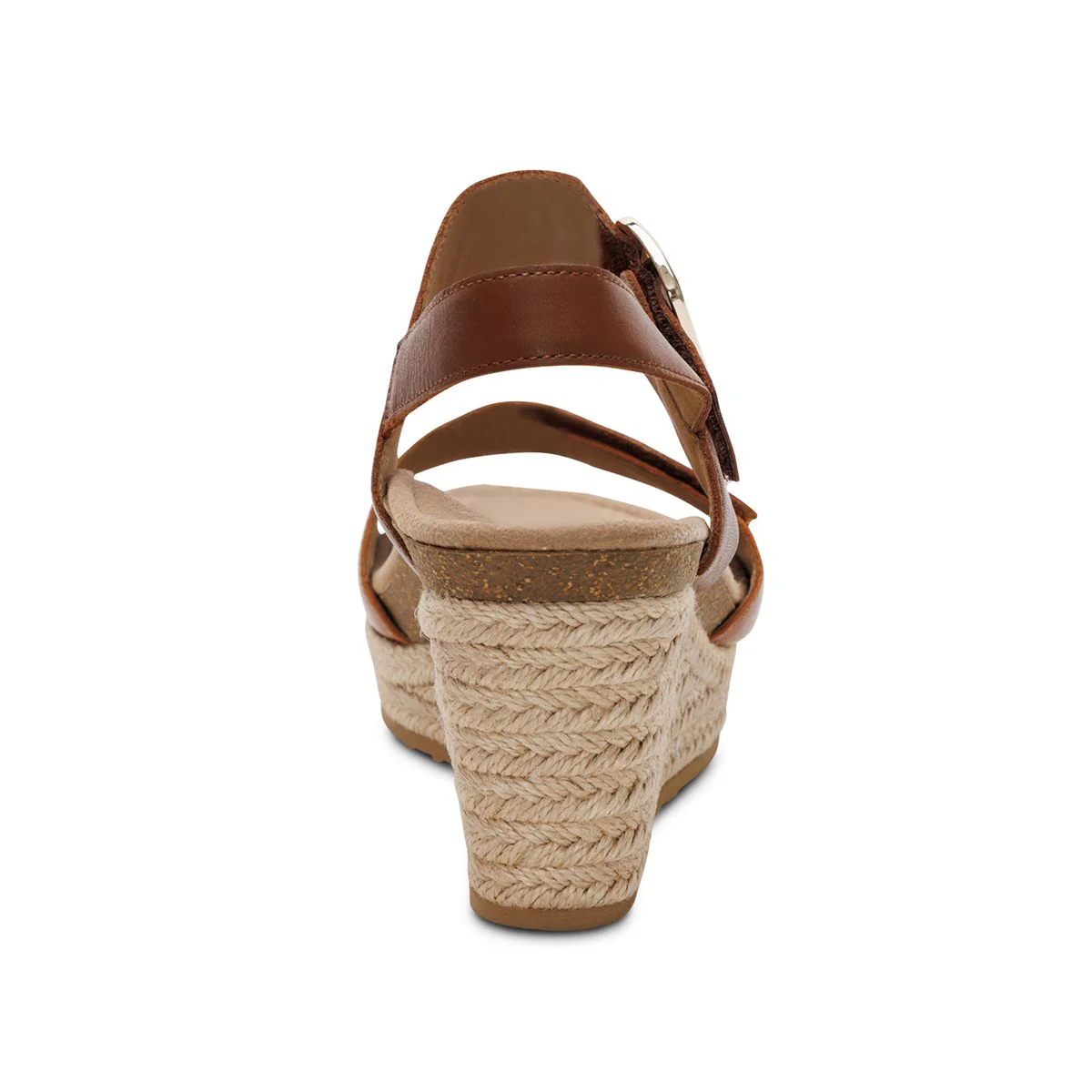 Aetrex Ashley Women's Arch Support Wedge Sandal – Coffee - Image 4