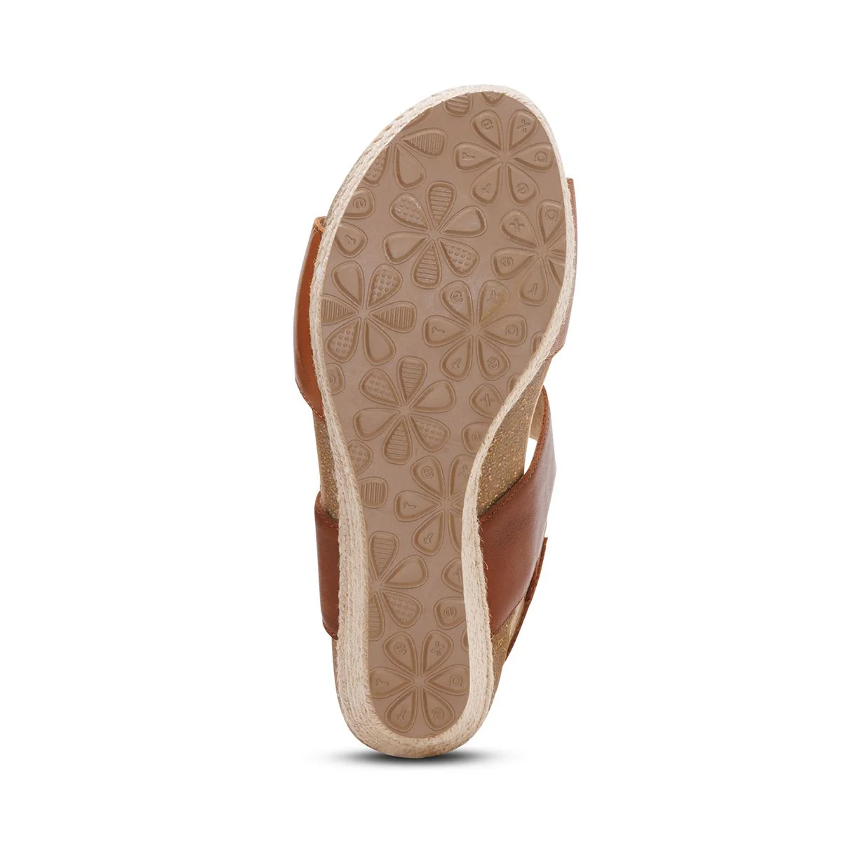 Aetrex Ashley Women's Arch Support Wedge Sandal – Coffee - Image 7