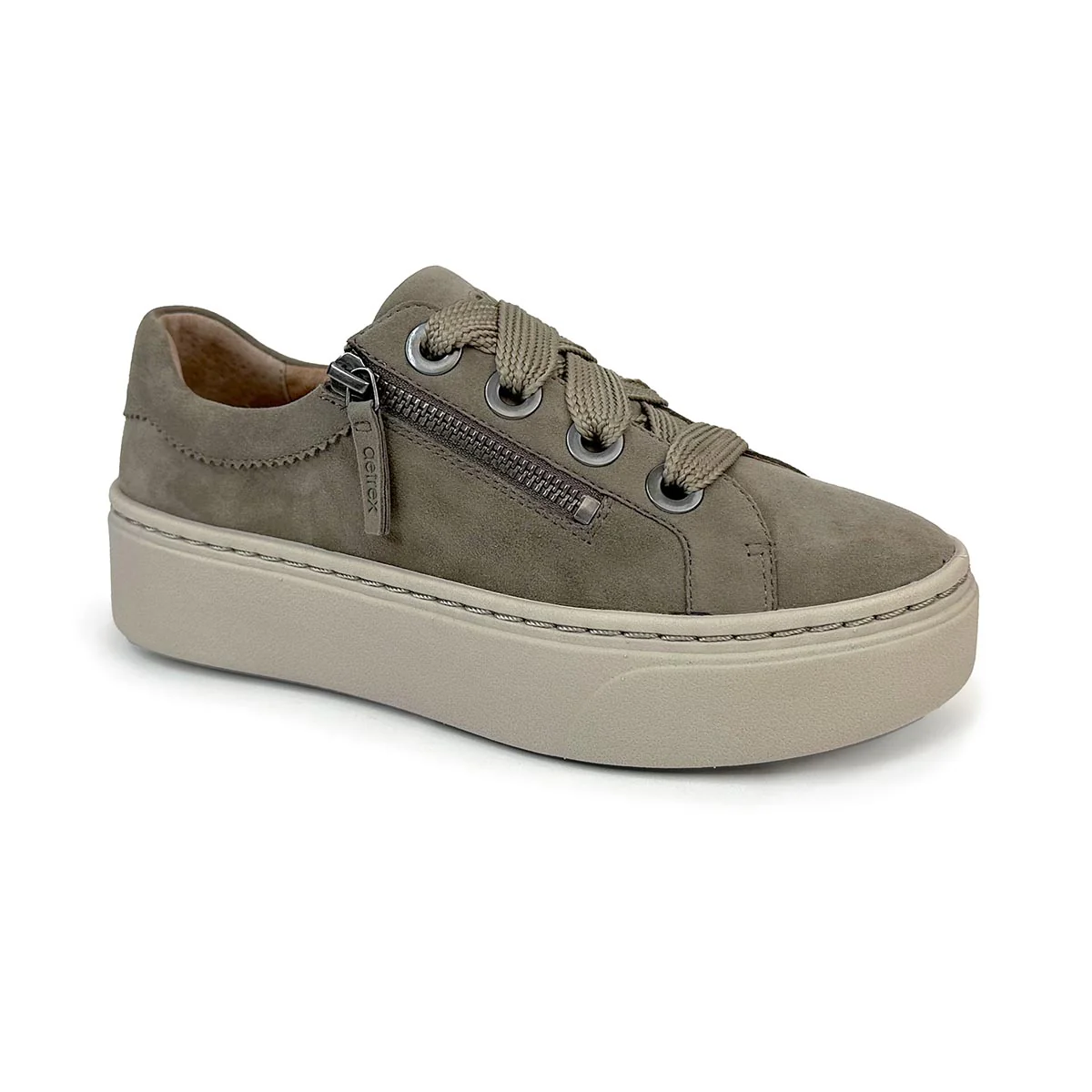 Aetrex Aubrey Arch Support Platform Sneaker – Taupe
