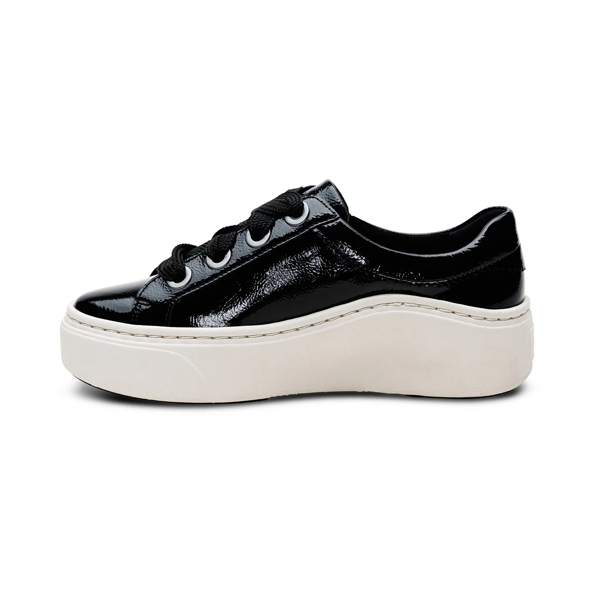 Aetrex Aubrey Arch Support Platform Sneaker – Black Patent - Image 3
