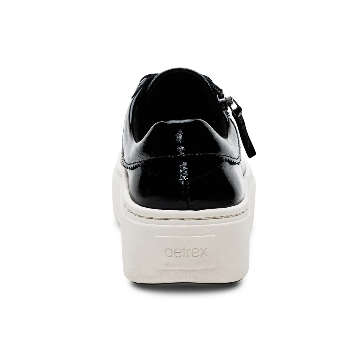 Aetrex Aubrey Arch Support Platform Sneaker – Black Patent - Image 4