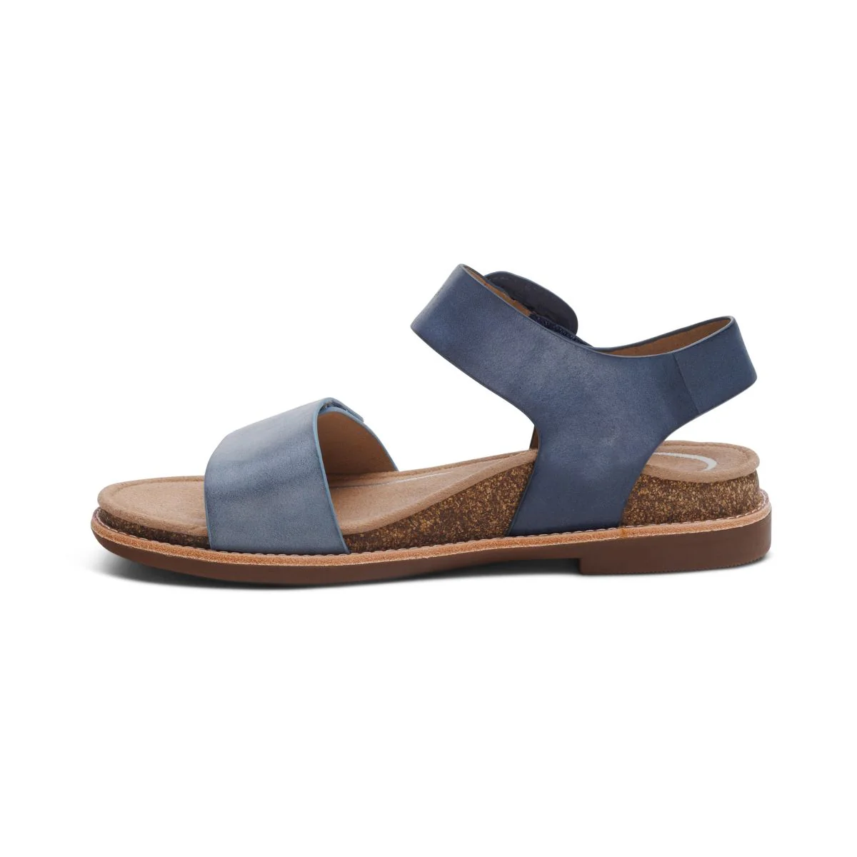 Aetrex Claire Women's Adjustable Strap Sandal – Navy - Image 3