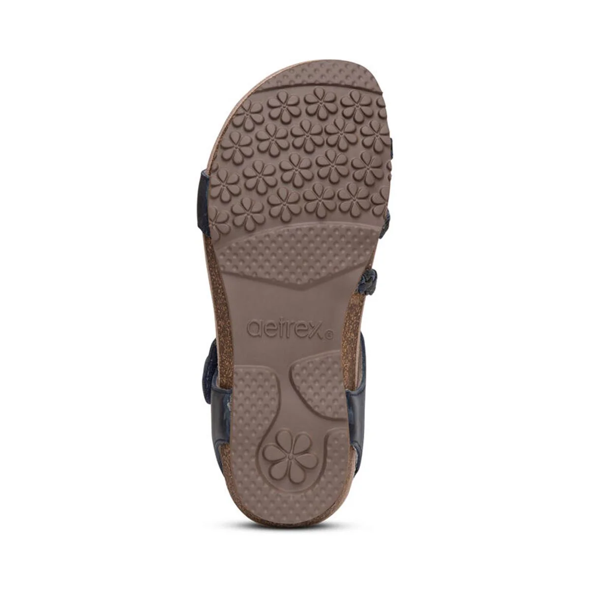 Aetrex Jillian Women's Braided Quarter Strap Sandal – Navy - Image 4
