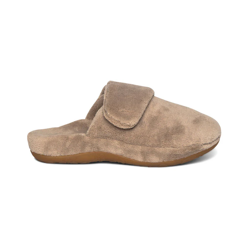 Aetrex Mandy Women's Closed Toe Slipper – Coffee - Image 2
