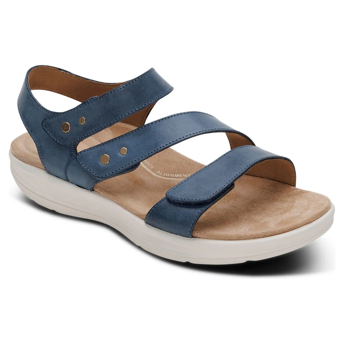 Aetrex Savannah Women's Quarter Strap Sandal – Hazy Blue